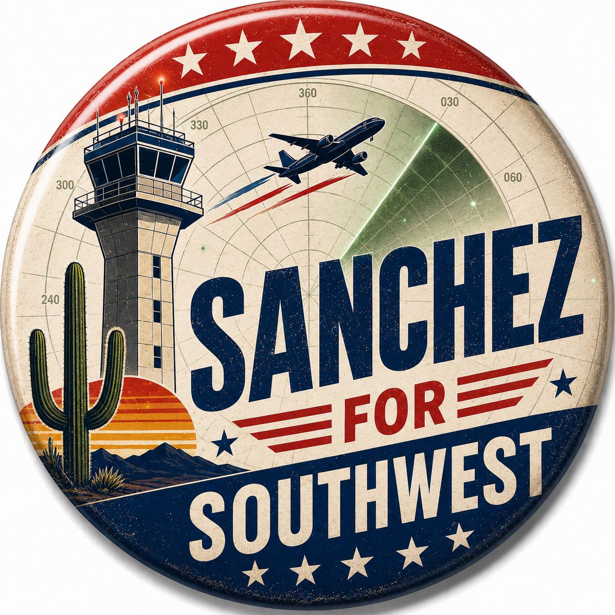 Sanchez for Southwest Regional Vice President campaign logo